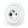 Kép Fehér porcelán TV/SAT csatlakozó aljzat betét