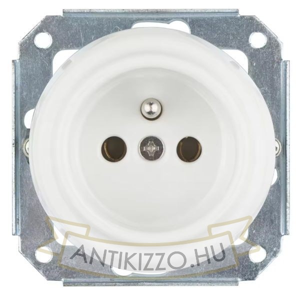 Porcelán csatlakozó aljzat süllyesztett kivitelben – fehér