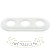 Fehér Porcelán Keret – 3-as Süllyesztett Szerelvényhez - BONOLO