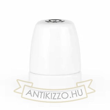 Fehér E27 egyenes porcelán foglalat