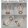 Rózsa arany csepp alakú fém lámpa rács E27 foglalathoz