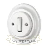 Kerek porcelán kapcsolóbetét Ø60 mm-es dobozhoz