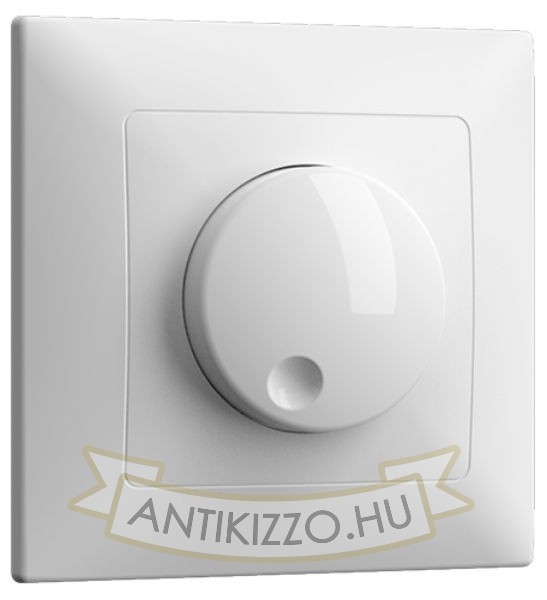 Fehér süllyesztett fali dimmer 1000W terhelhetőséggel LED fényforrásokhoz