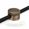 Antik bronz csavaros vezetékrögzítő Ø22 mm méretben