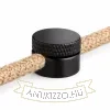 Matt fekete csavaros vezetékrögzítő Ø22 mm méretben