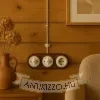 Retro sötét fa keret falon kívüli egységekhez