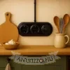238×97×22 mm fekete porcelán keret MOTO porcelán szerelvényekhez