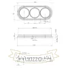 238×97×22 mm fehér porcelán keret MOTO porcelán szerelvényekhez