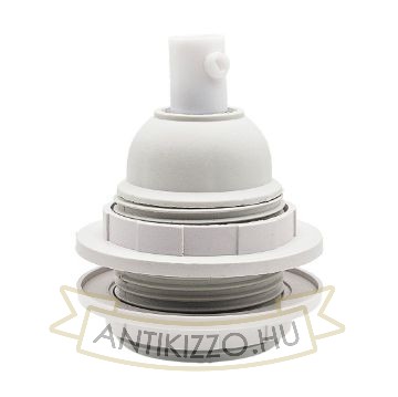 Búratartó gyűrűs fehér bakelit foglalat 250V 4A