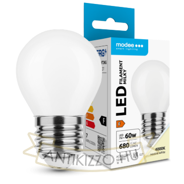 LED Filament Milky Mini Globe