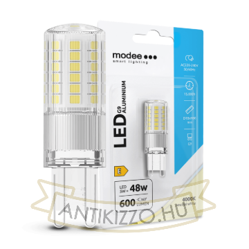Modee Lighting LED Izzó G9 Aluminium 5W 4000K (600 lumen) ERP B1