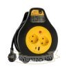 Technik Professional Kábeldob 2 utas 10m +1 x USB-A +1 x USB-C 1,5mm2 16A