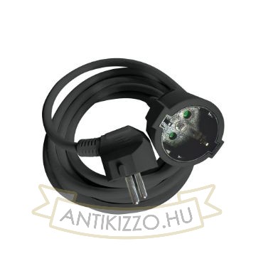 Technik Professional Hosszabbító (lengokábel) Fekete 2m kábellel 3x1,5mm2 16A