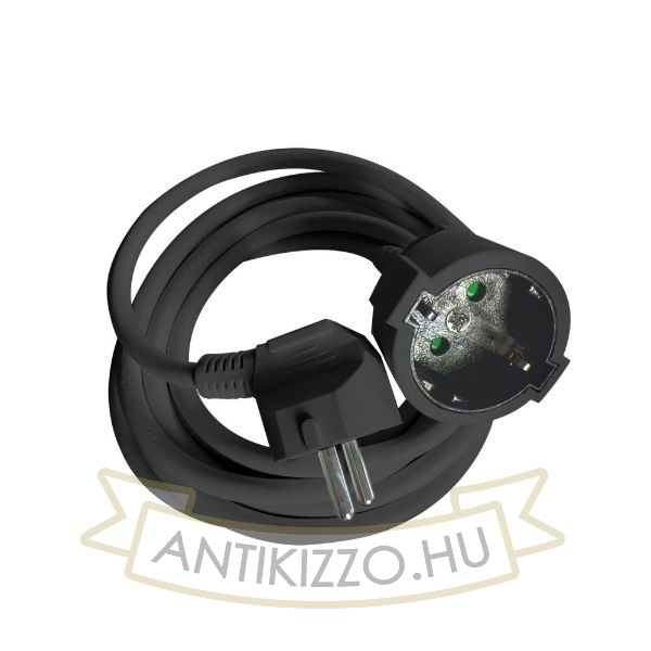 Technik Professional Hosszabbító (lengokábel) Fekete 2m kábellel 3x1,5mm2 16A
