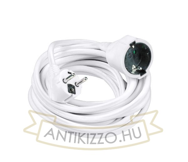 Technik Professional Hosszabbító (lengokábel) Fehér 5m kábellel 3x1,5mm2 16A