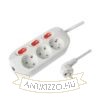 Technik Professional Elosztó 3 utas 1,5m kábel 1,5mm2 rézkábel + 3 kapcsoló 16A
