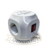 Technik Professional Elosztó Kocka 3 utas 1,5m kábel (1,5mm2) + USB C/A 16A