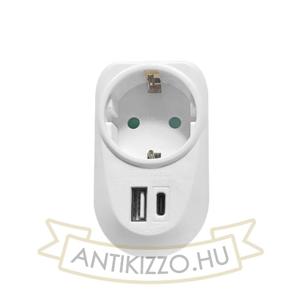 Technik Professional Elosztó Fali 1 utas + USB-A+C 16A