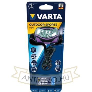 VARTA Fejlámpa Outdoor Sports H30 (+3AAA)