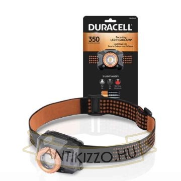 Duracell Fejlámpa DH350SE Fókuszálható (+3AAA) IPX4 (350 lumen) B1
