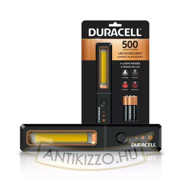 Duracell Munkalámpa DW500SE (+3AA) IPX4 (500 lumen)