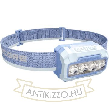 Nitecore Fejlámpa HA23UHE (3x AAA/akkumulátor) 4x MCT UHE LED (600 lumen) Kék