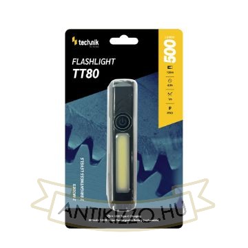 Technik Elemlámpa TT80 (akkumulátoros - 800mAh) HP + COB (500+300 lumen)