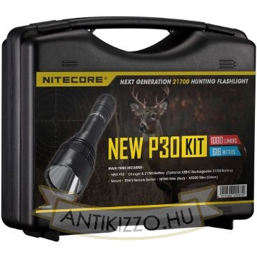Nitecore Vadászlámpa Szett NEW P30 Economic (+1x21700) CREE XP-L HI V3 (1000