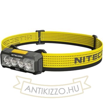 Nitecore Fejlámpa NU27 (akkumulátoros - tartozék) 4x UHE LED (600 lumen) Fekete