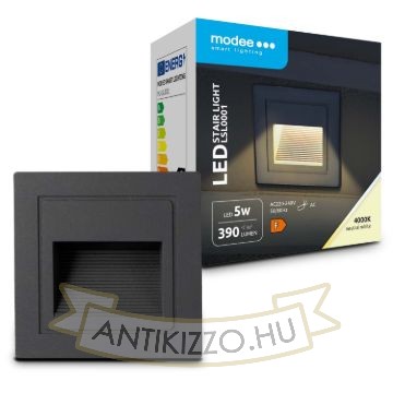 Modee LED Lépcső Lámpa (LSL0001) 5W IP65 84x50x84mm 4000K (390 lumen)